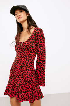 Springfield Vestido Olivia estampado rojo