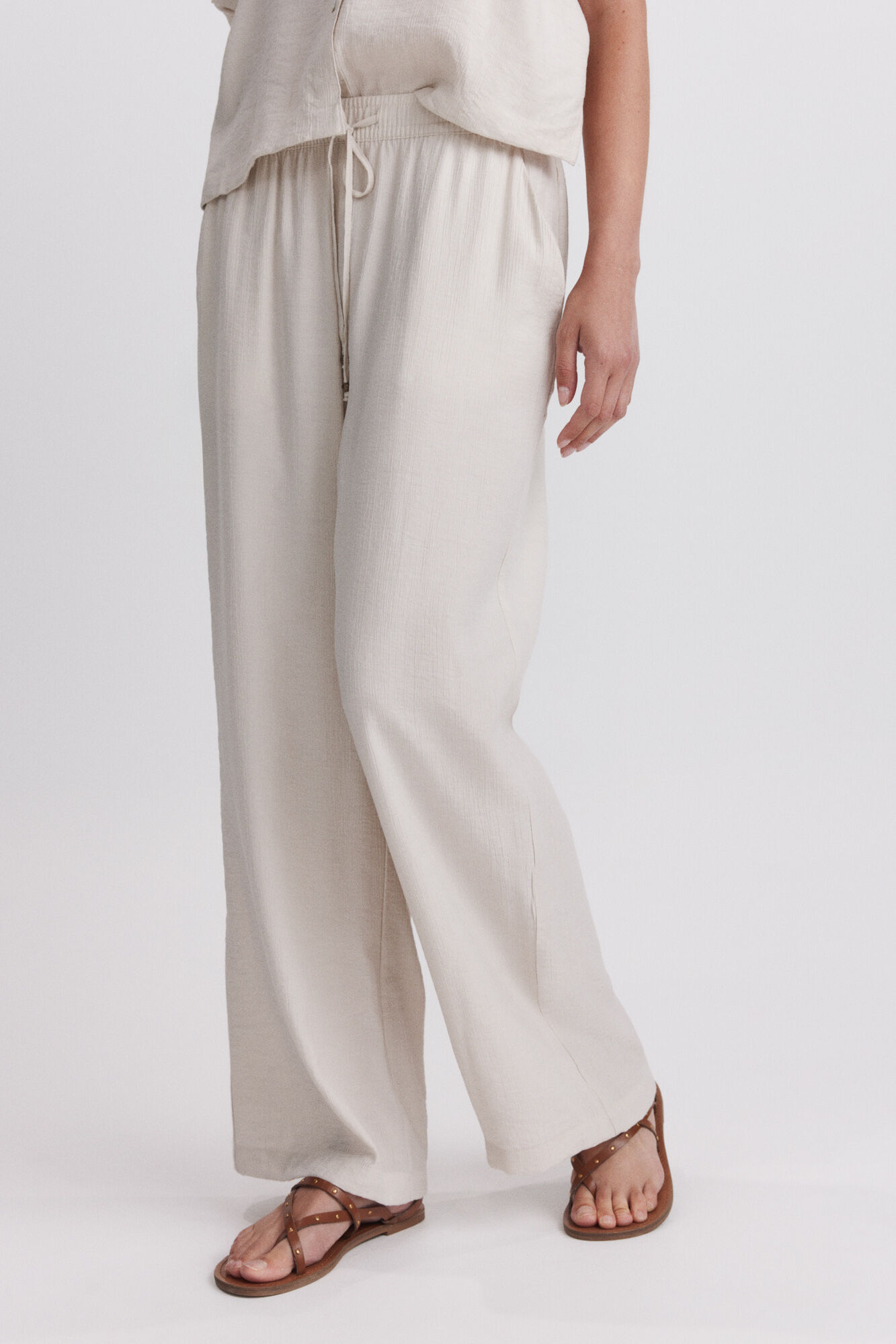 Springfield Pantal&oacute;n fluido con cord&oacute;n