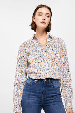 Springfield Blusa Estampada Flor Liberty beige