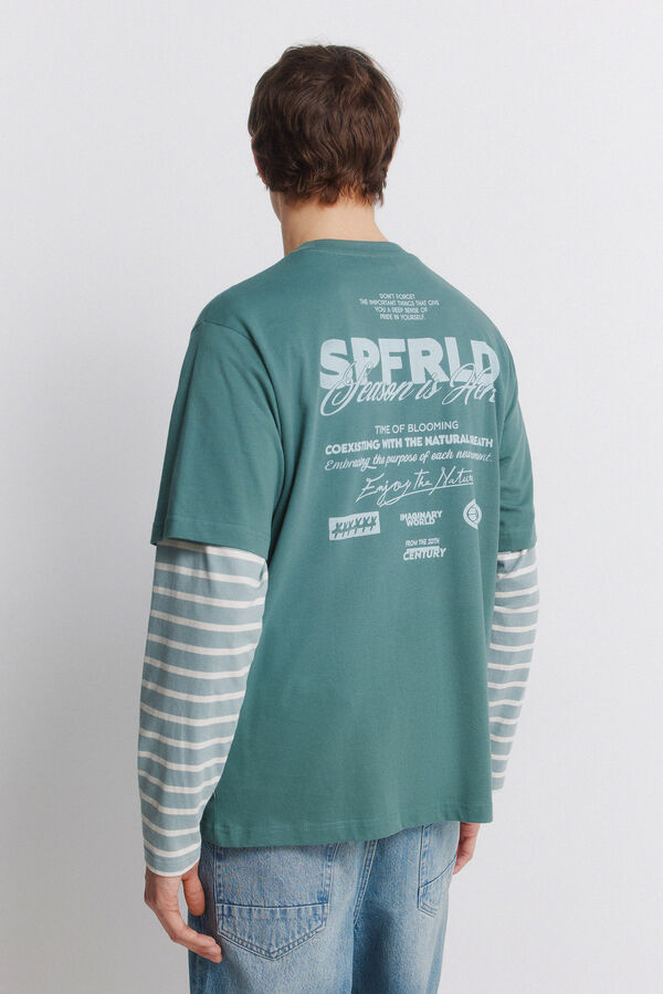 Springfield Playera con logo turquesa