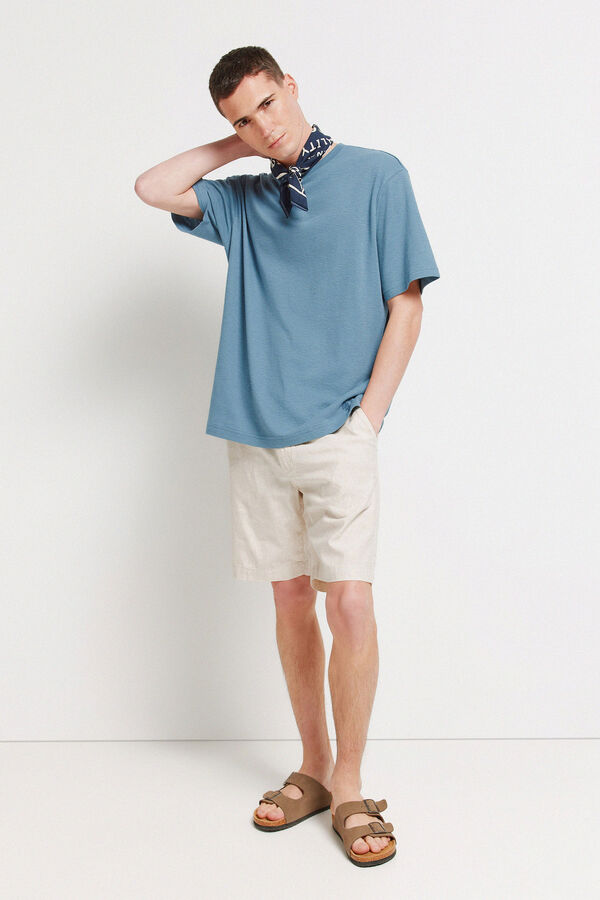 Springfield Playera textura azul