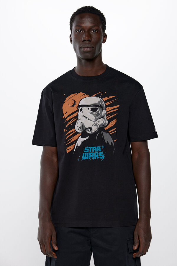 Springfield Polera Stars Wars Stormtrooper negro