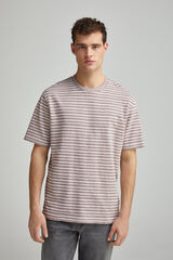 Springfield Playera raya estructura púrpura