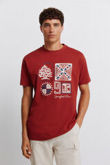 Springfield Playera logo Springfield &eacute;tnico rojo