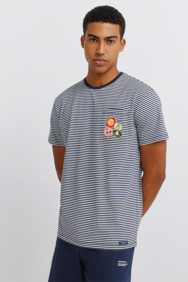 Springfield Pijama corta Garfield azulado