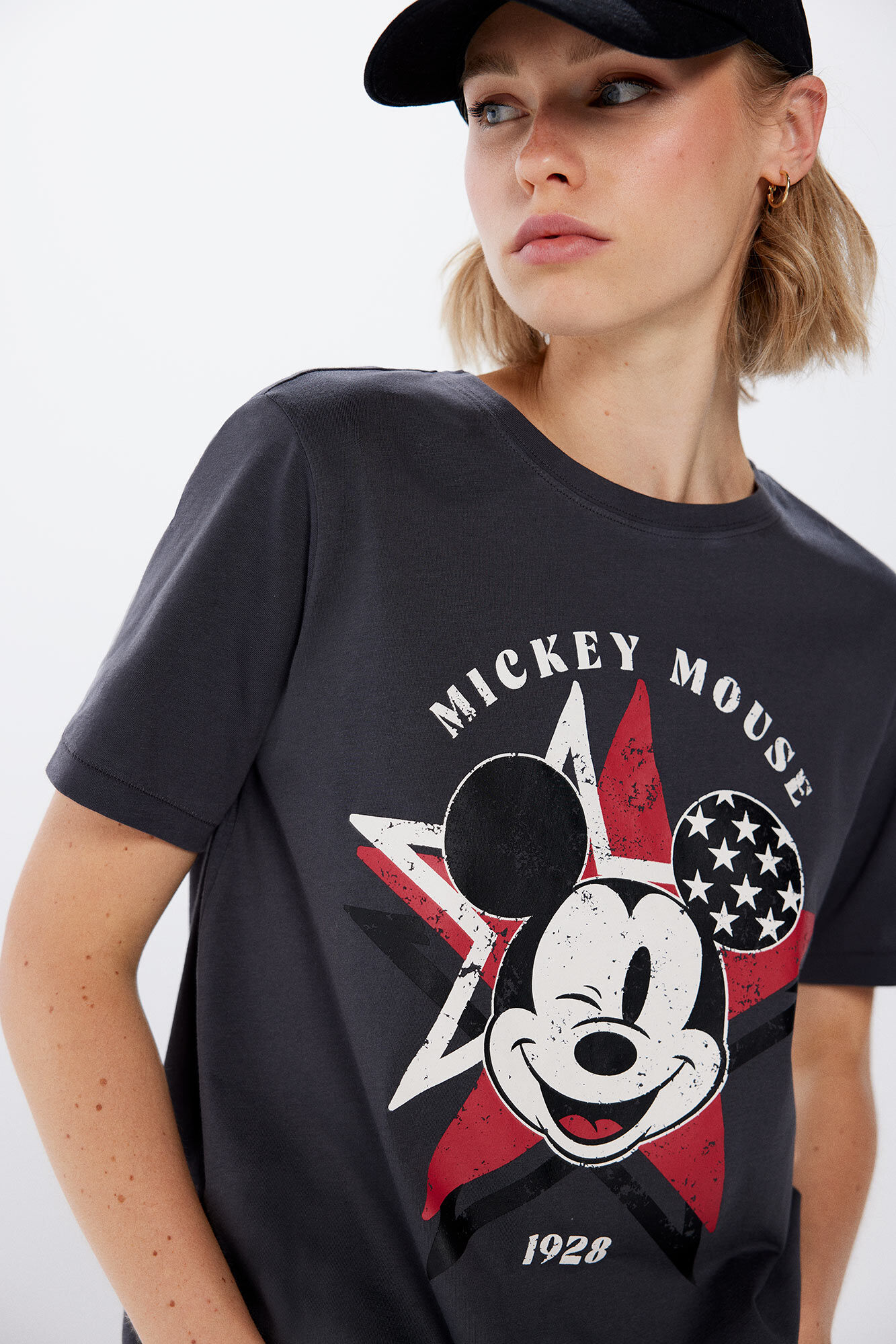 Playera Mickey Mouse USA Ropa de Dia de Muertos WomenSecret MX