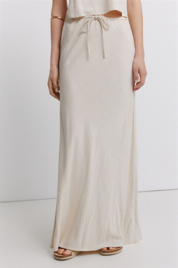 Springfield Falda midi beige
