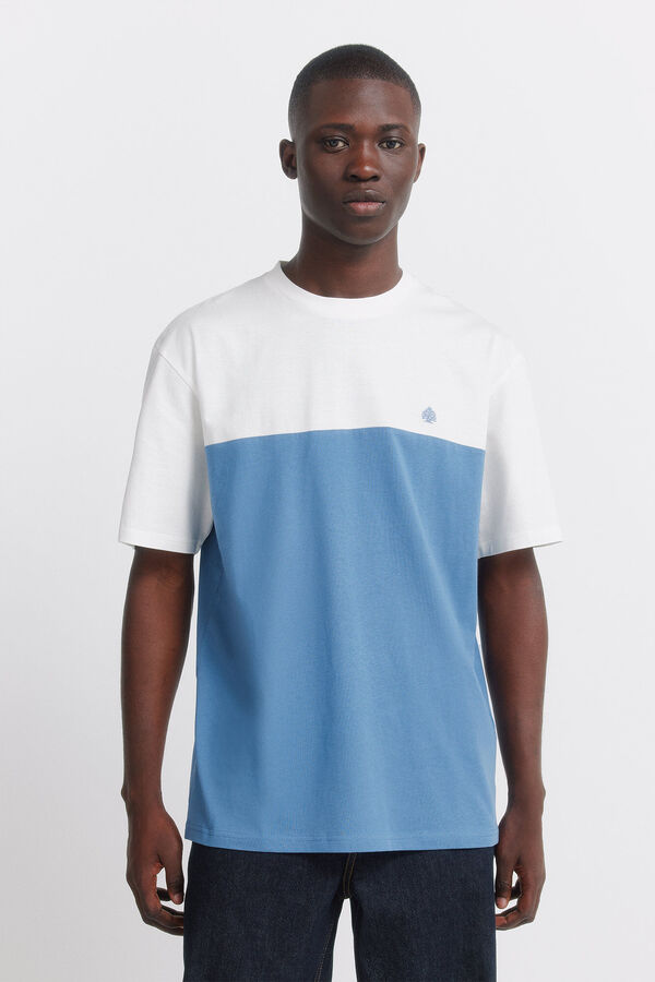 Springfield Playera bloque de color marfil