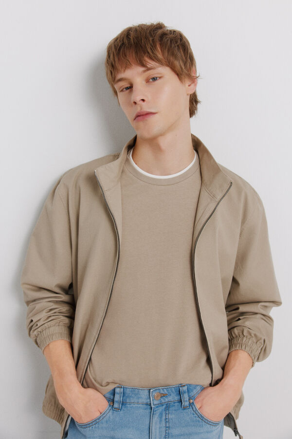 Springfield Playera cuello doble caf&eacute;