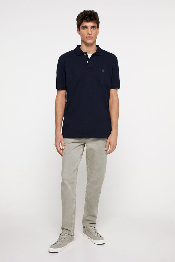 Springfield Polo piqué básico regular fit navy