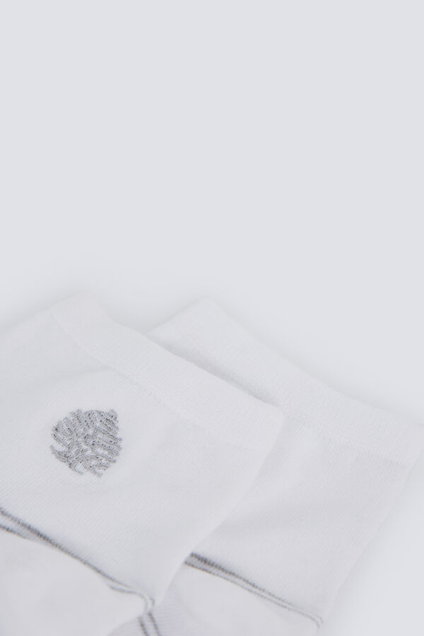 Springfield Calcet&iacute;n tobillero logo Springfield natural