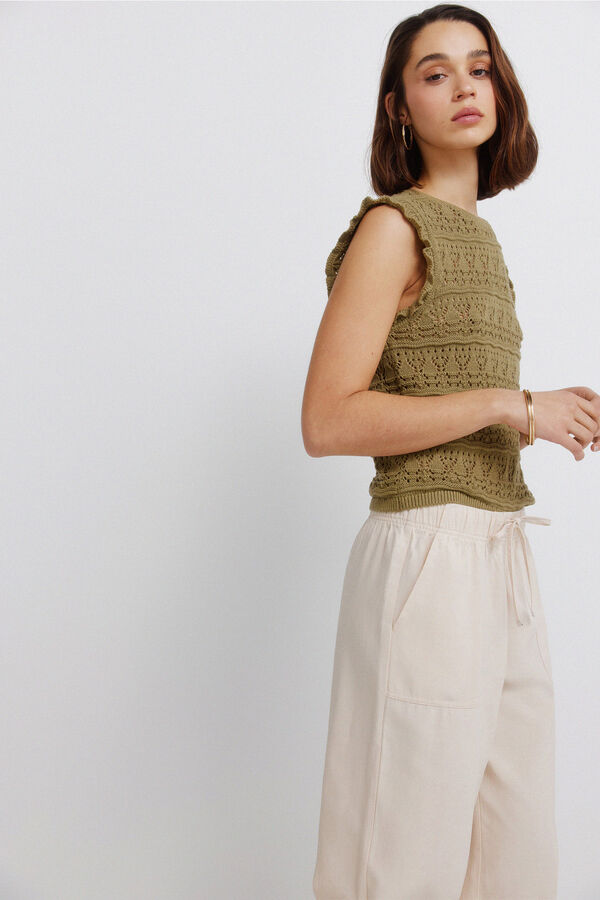 Springfield Pantalones jogger beige