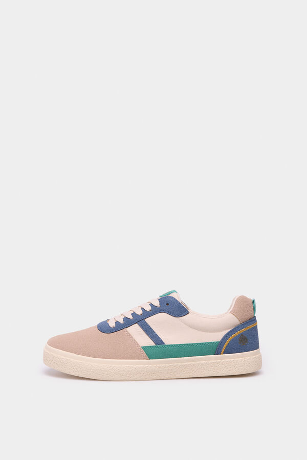 Springfield Zapatilla piel color gris