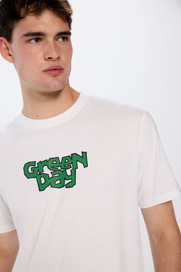 Springfield Playera Green Day marfil