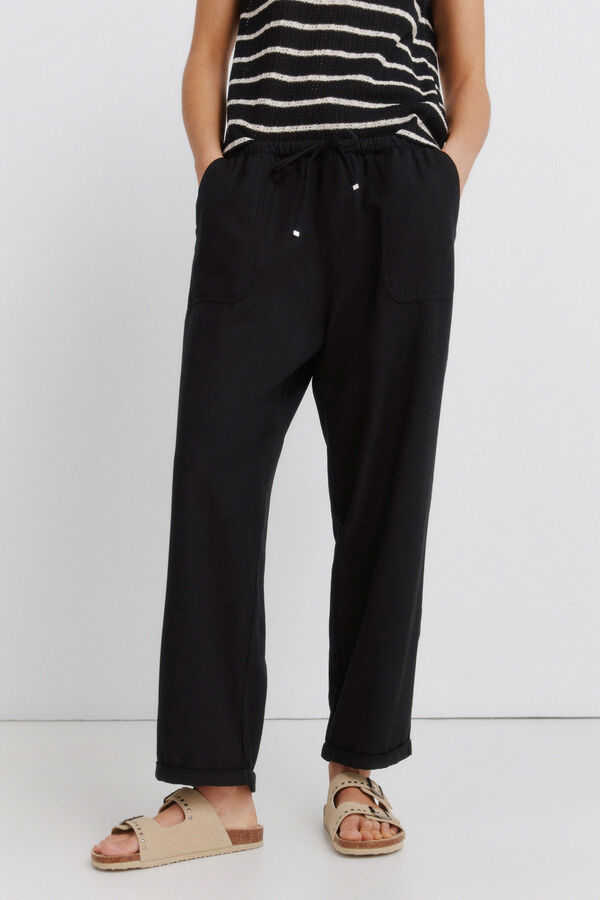 Springfield Pantalones jogger negro
