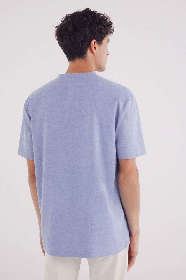 Springfield Playera piqué oxford azul tinta