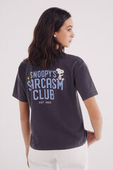 Springfield Playera "Snoopy´s sarcasm club" gris