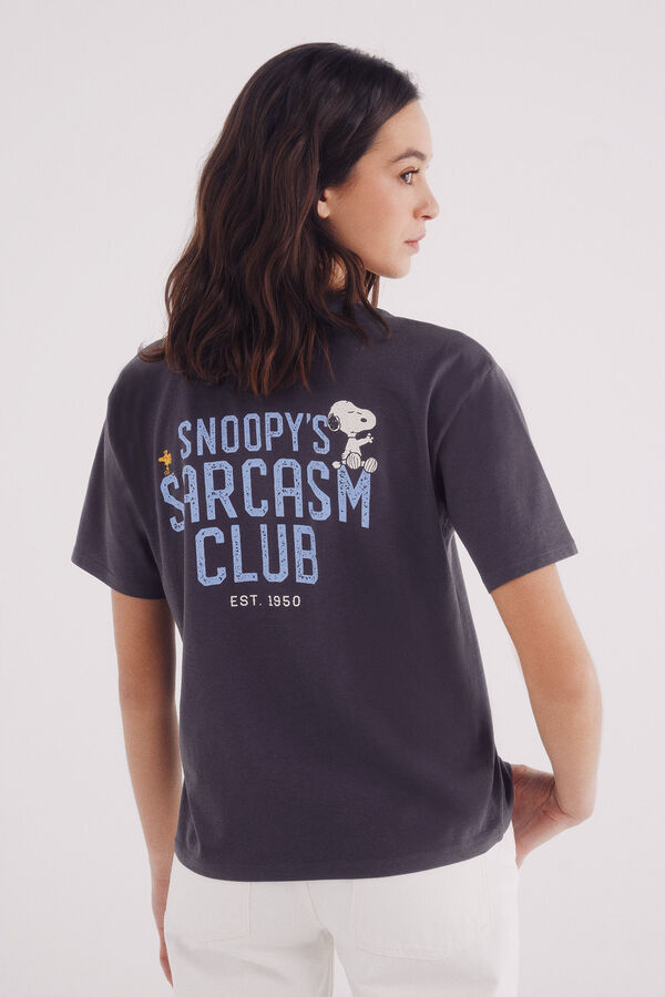 Springfield Playera "Snoopy´s sarcasm club" gris