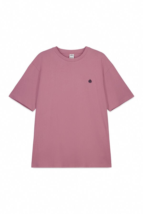 Springfield Camiseta b&aacute;sica logo Springfield rosa