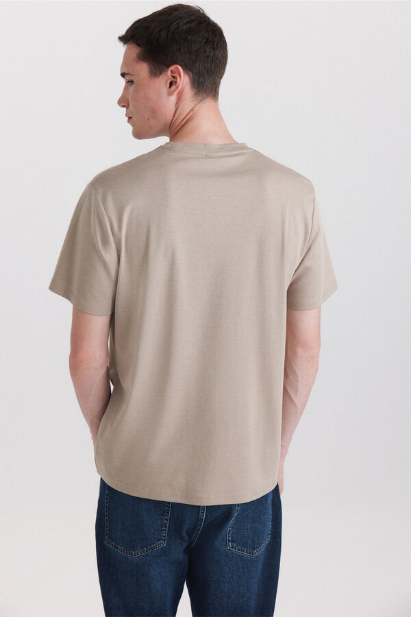 Springfield Playera de aspecto t&eacute;cnico caf&eacute;