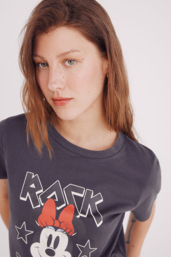 Springfield Playera Minnie "Rock the bow" gris