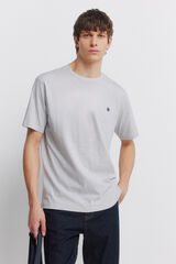 Springfield Camiseta microraya azulado