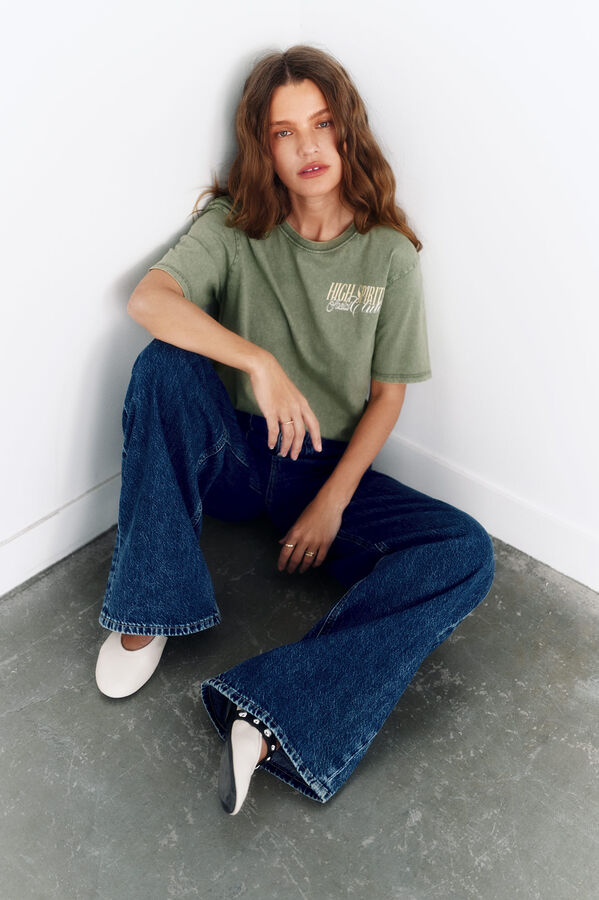 Springfield Playera "Sunrise" kaki