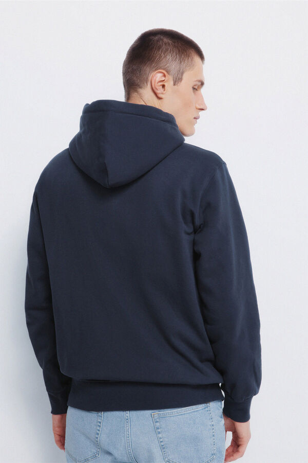 Springfield Capucha con cierre de sudadera azul