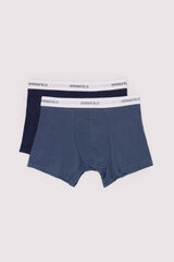 Springfield Pack 2 bóxeres cintura contraste azul