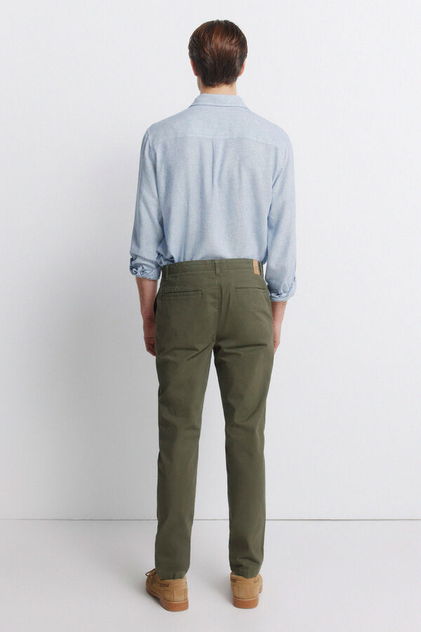 Springfield Pantal&oacute;n chino skinny fit kaki