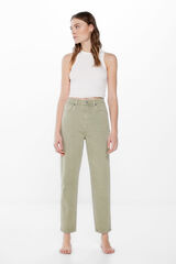 Springfield Jeans mom color verde