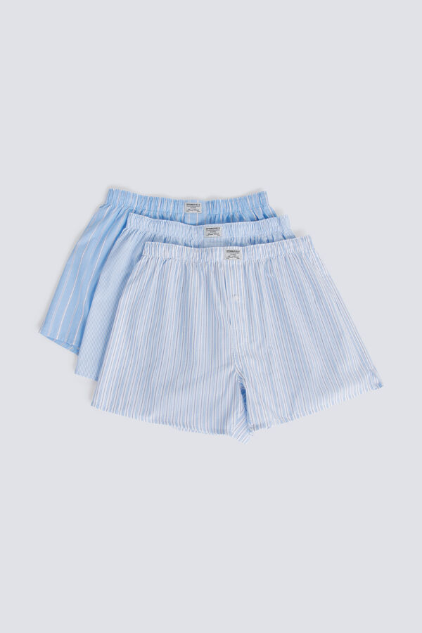 Springfield Pack 3 calzones a rayas azules azul indigo