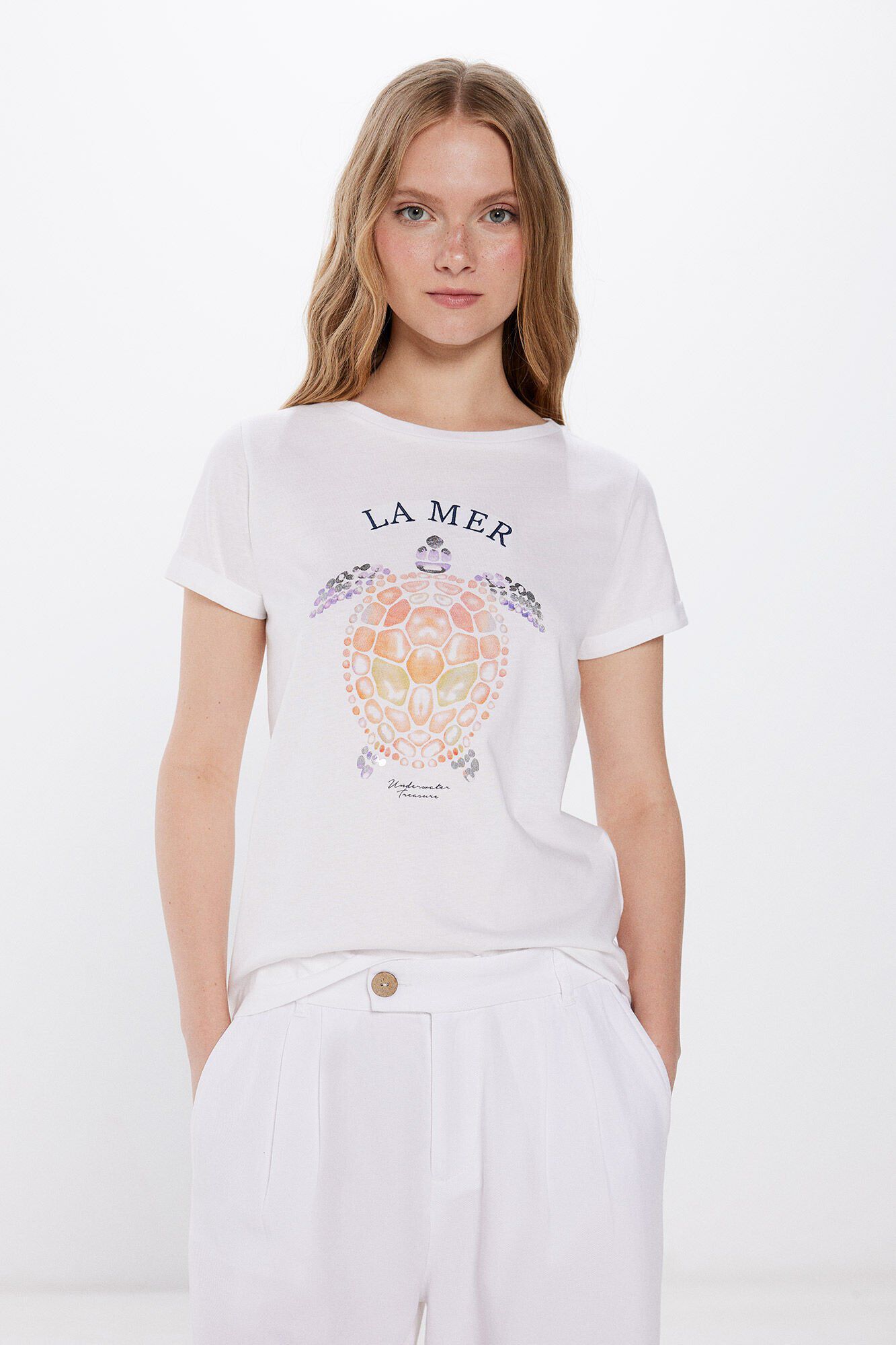 Playera Grafica Marina Playeras de mujer WomenSecret MX