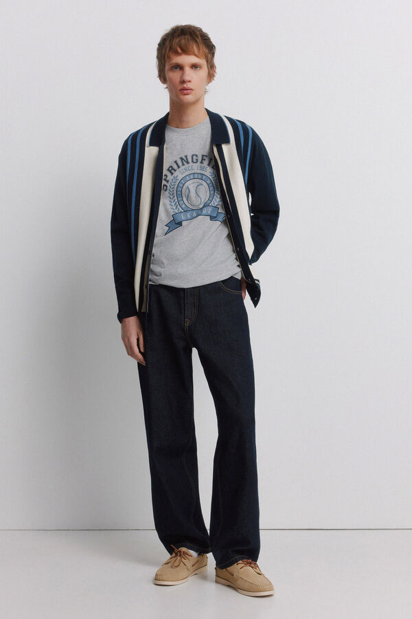 Springfield Playera logo sport gris