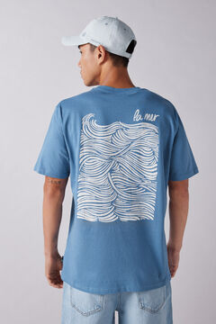 Springfield Playera la mer acuarela azul indigo