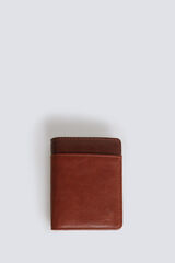 Springfield Cartera efecto piel bicolor caf&eacute;
