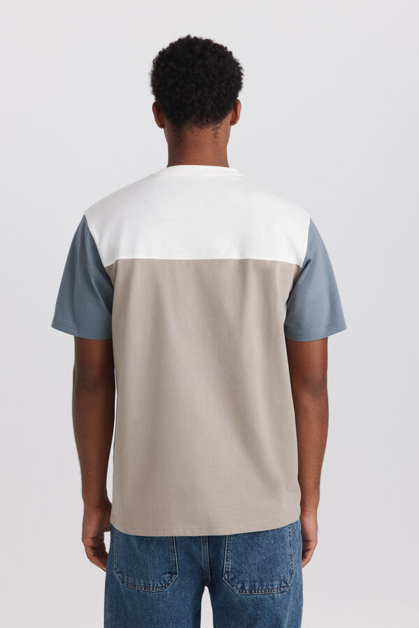 Springfield Playera color block caf&eacute;