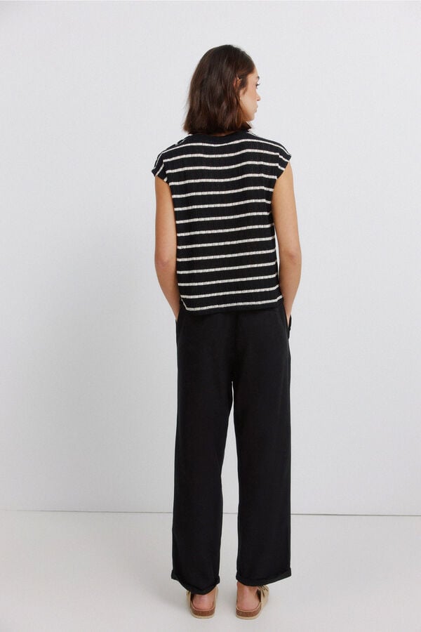 Springfield Pantalones jogger negro