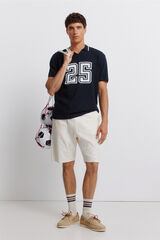 Springfield Polo sport de jacquard azul tinta
