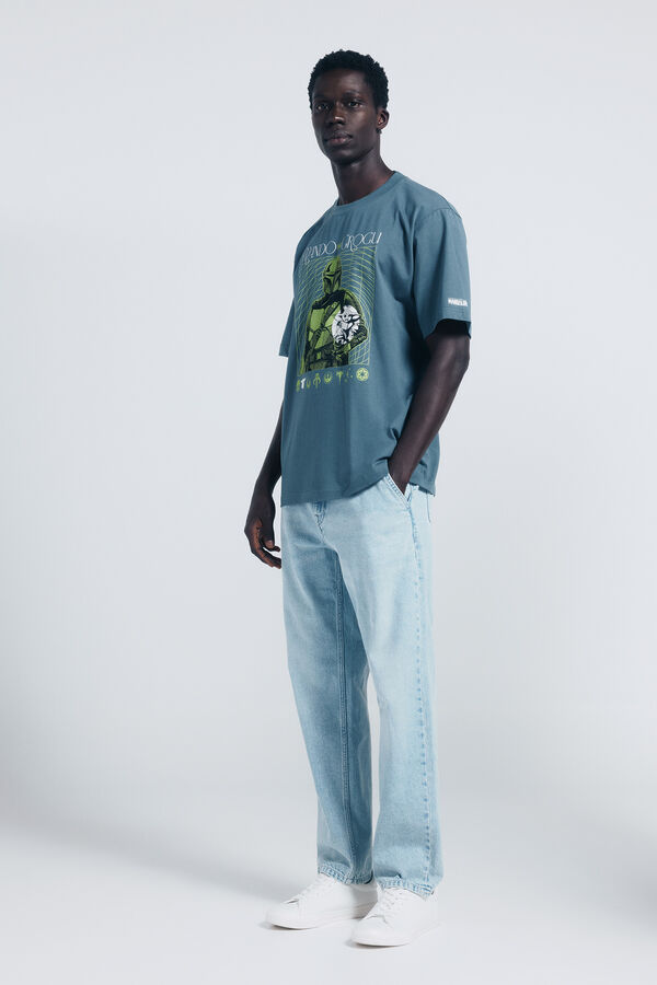 Springfield Camiseta Mando & Grogu azul