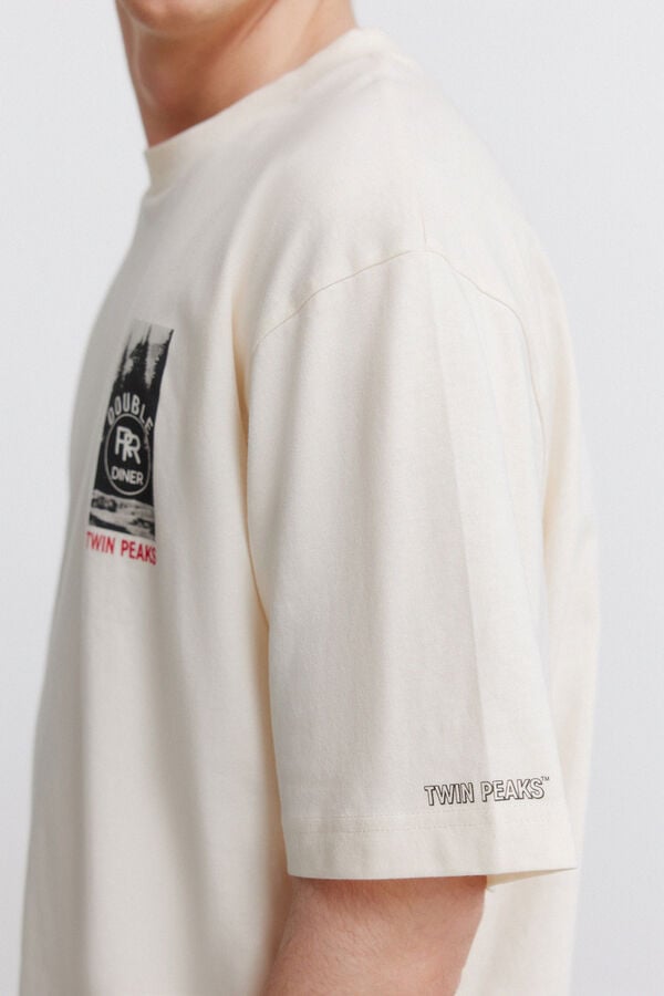 Springfield Playera Twin Peaks blanco