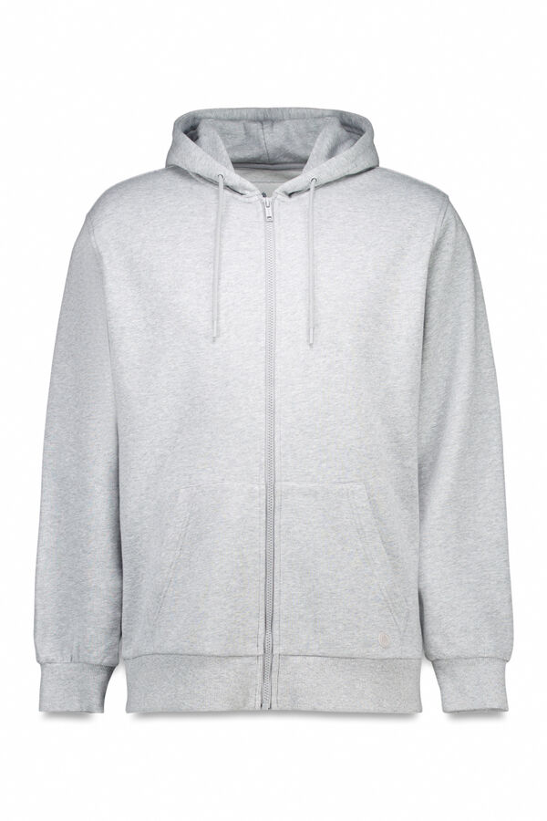 Springfield Capucha con cierre de sudadera gris