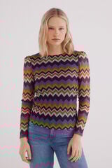 Springfield Playera zigzag estructura marino