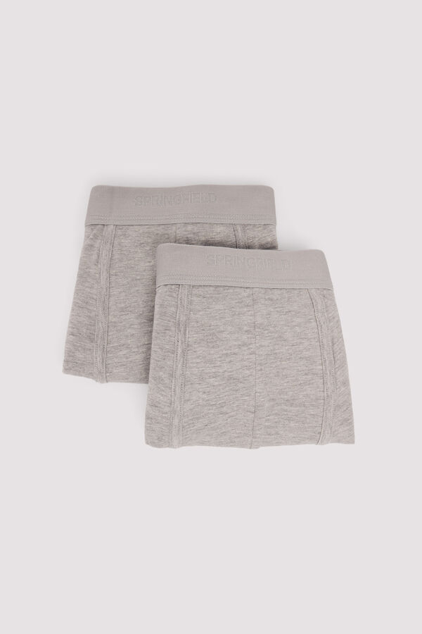 Springfield Pack 2 bóxeres básicos gris