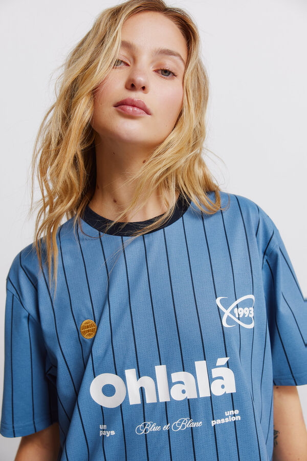 Springfield Playera de f&uacute;tbol Ohlal&aacute; azul