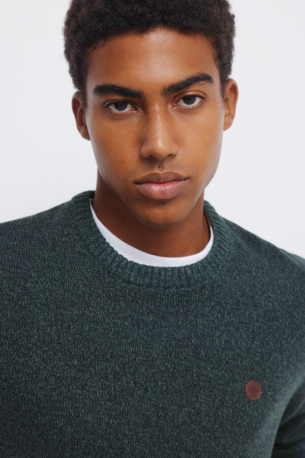 Springfield Jersey trenzado de fantasía liso caza oscuro