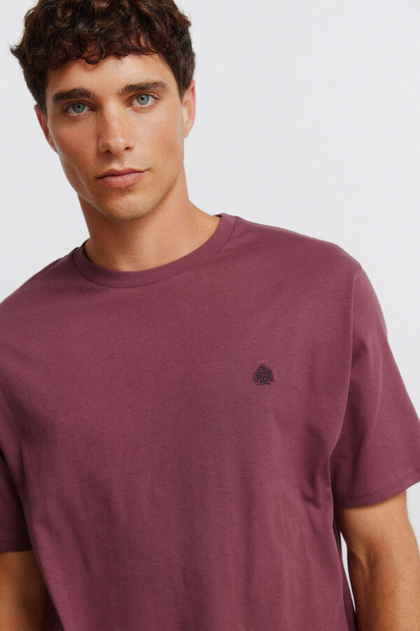 Springfield Playera b&aacute;sica logo Springfield p&uacute;rpura