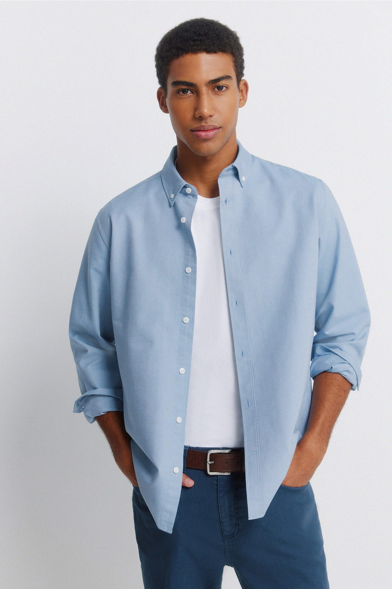 Springfield Camisa oxford sin arrugas