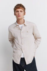 Springfield Camisa de estructura beige