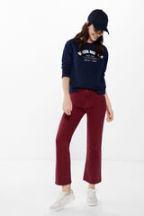 Springfield Jeans color kick flare púrpura